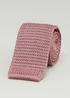 Taylor & Wright Blush Knitted Tie - One Size Image 1