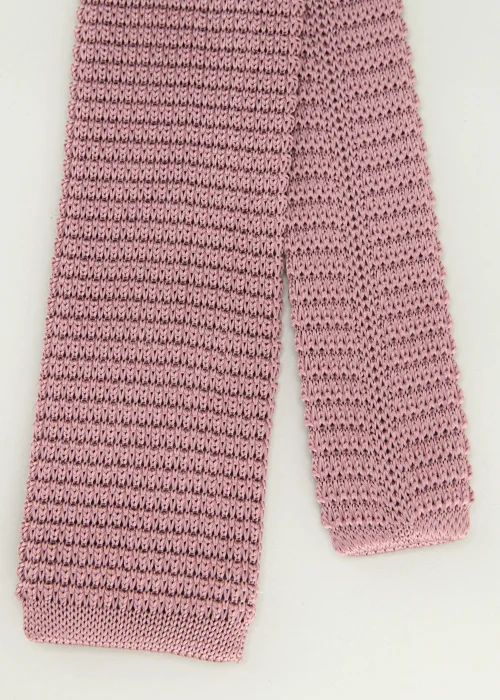 Taylor & Wright Blush Knitted Tie - One Size Image 2