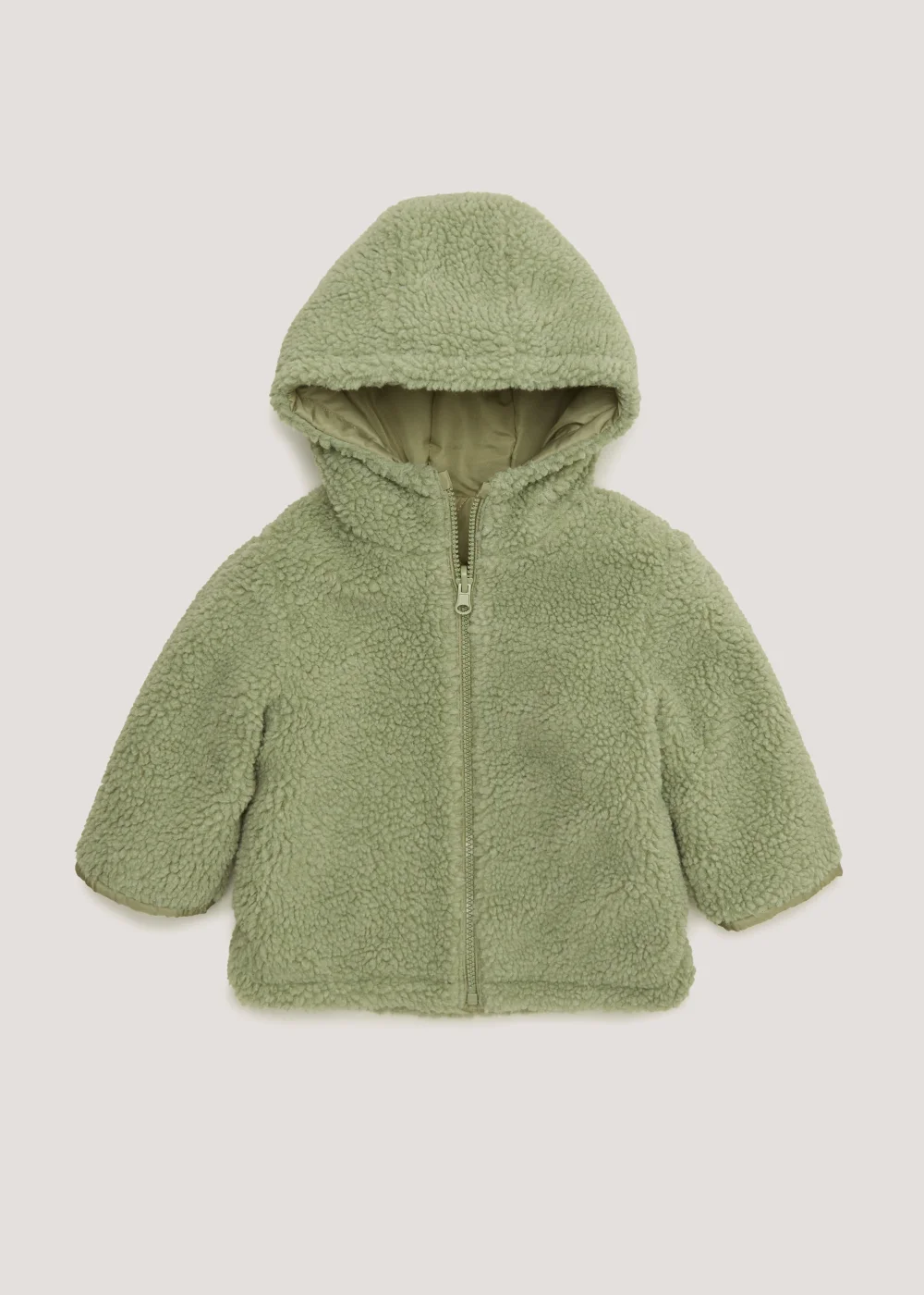 Boys Khaki Reversable Padded Borg Jacket (9mths-6yrs) - Age 18 - 23 Months Image 3