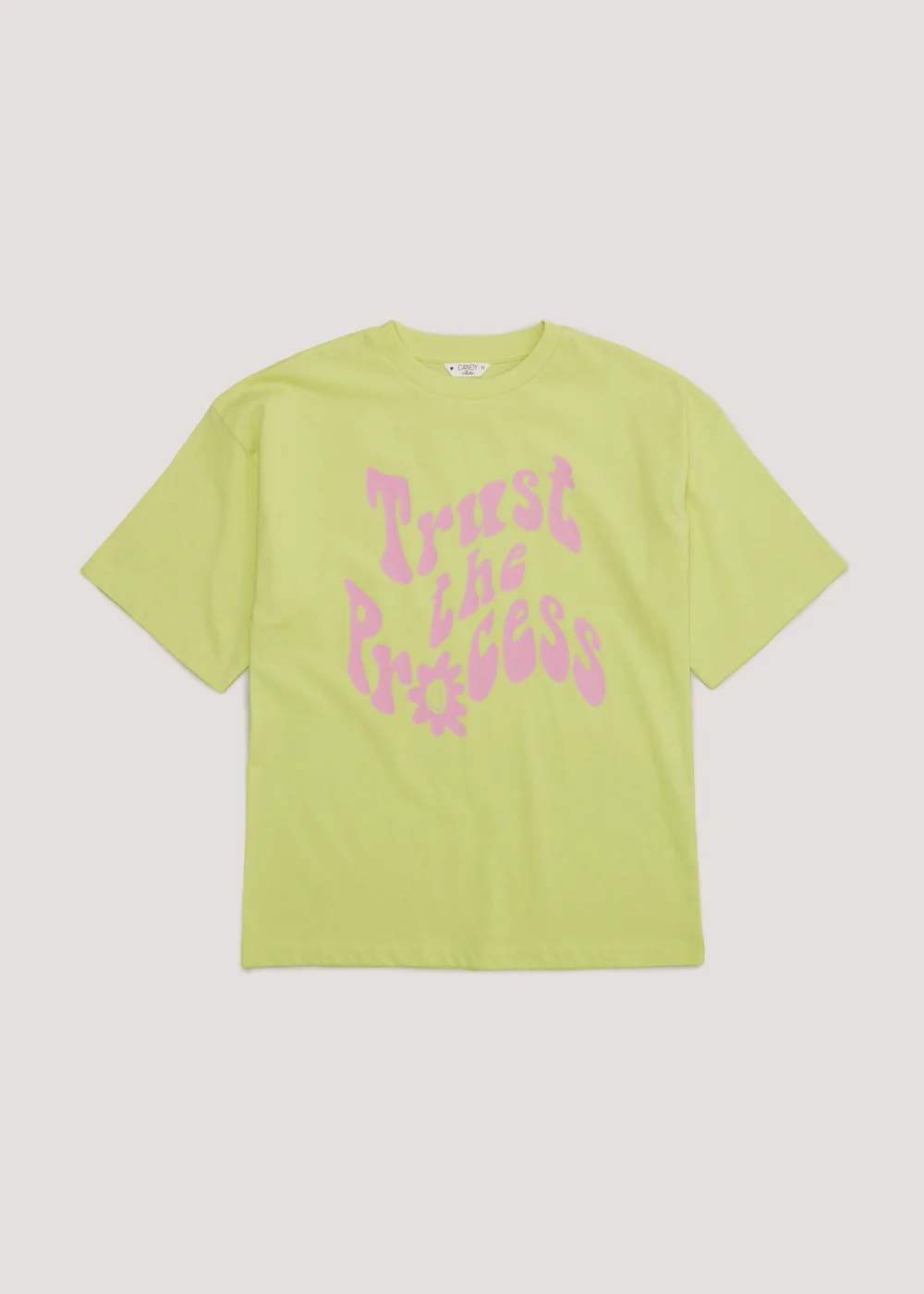 Girls Candy Couture Lime 70s T-Shirt (9-16yrs) - Age 9 Years Image 1