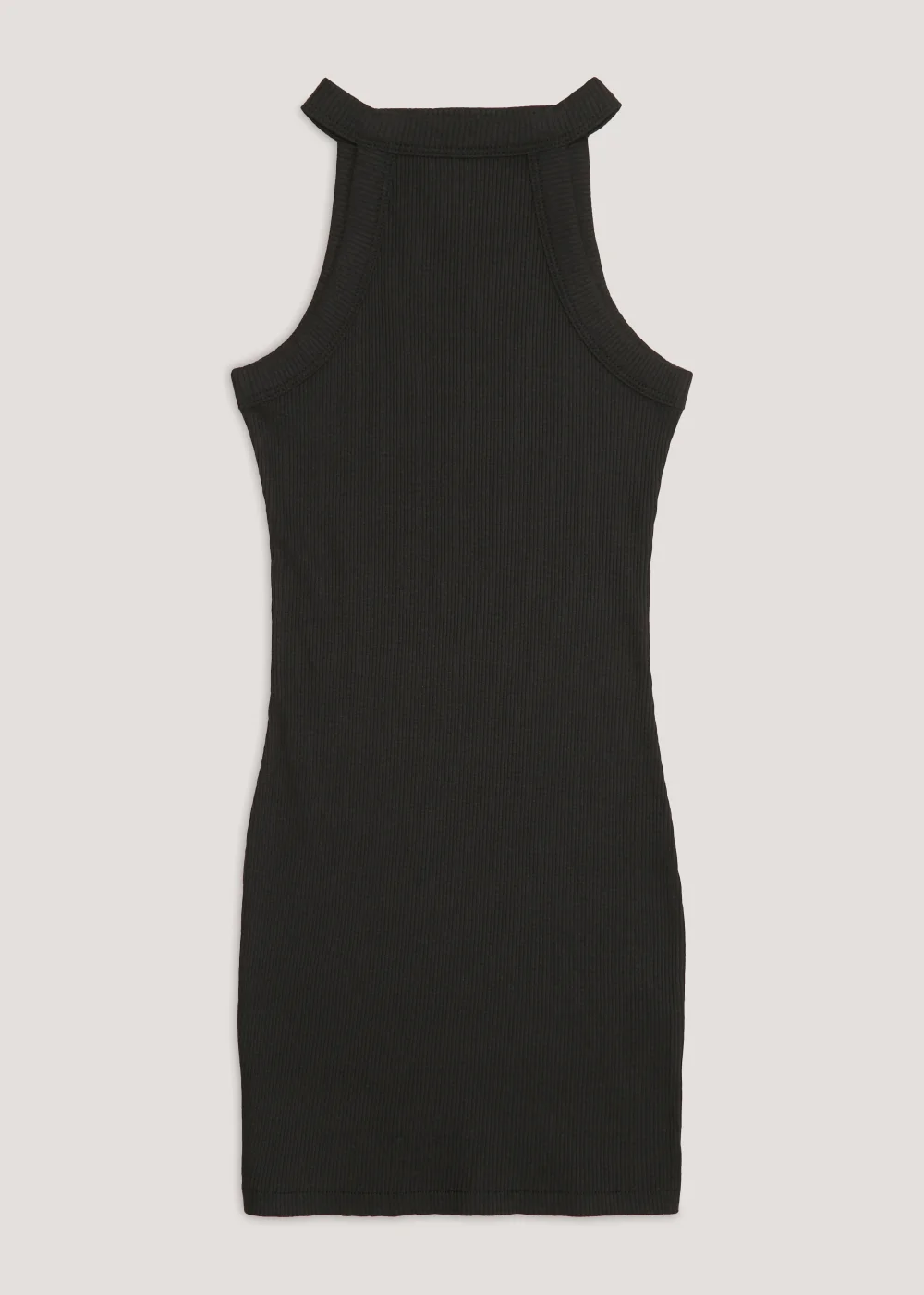 Girls Candy Couture Black Ribbed Dress (9-16yrs) - 9 Yrs Image 1