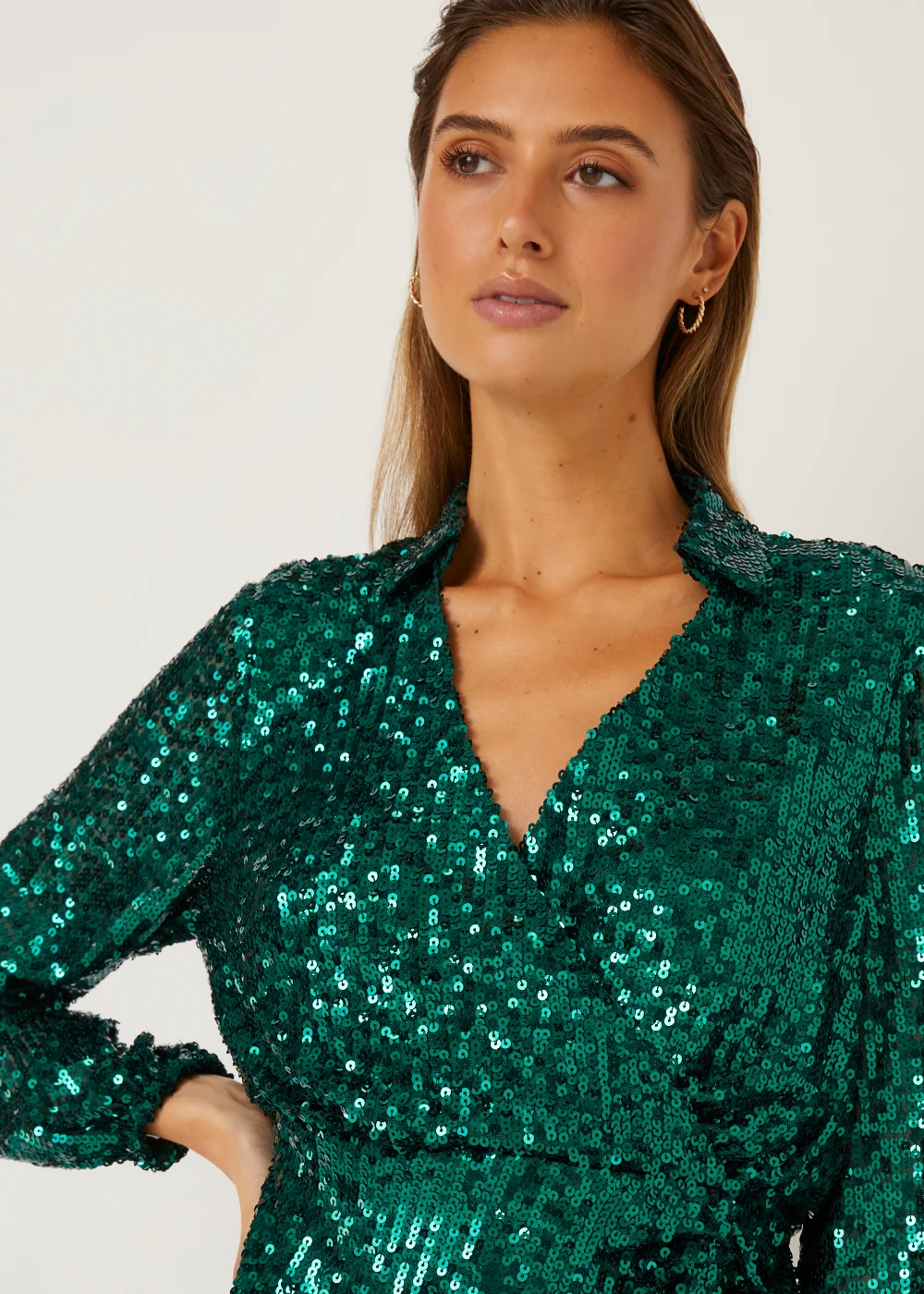 Et Vous Green Sequin Dress - 8 | Matalan Et Vous Green Sequin Dress - 8 | Matalan