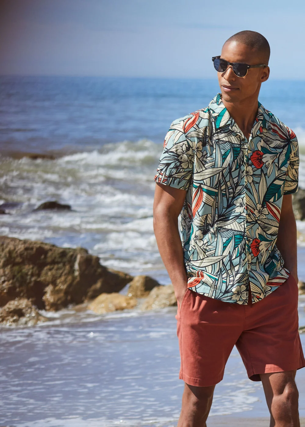 Rust Drawcord Chino Shorts - S Image 6