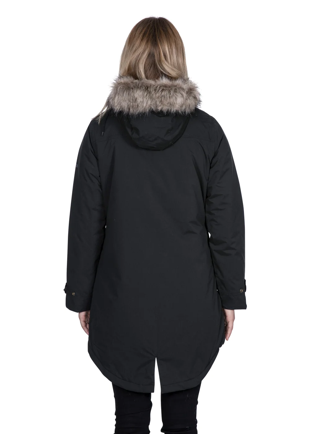 Trespass Clea Black Waterproof Jacket - S Image 2
