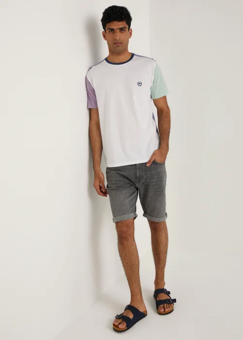 Grey Stretch Denim Shorts - 30 Image 3