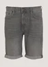Grey Stretch Denim Shorts - 30 Image 4