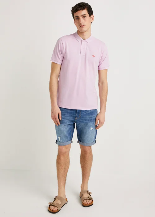 Mid Wash Ripped Denim Shorts - 30 Image 1