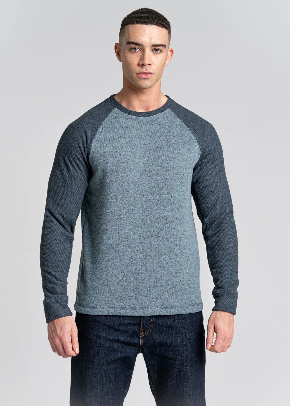 Craghoppers Black Marl Barker Jumper - Small Image 1