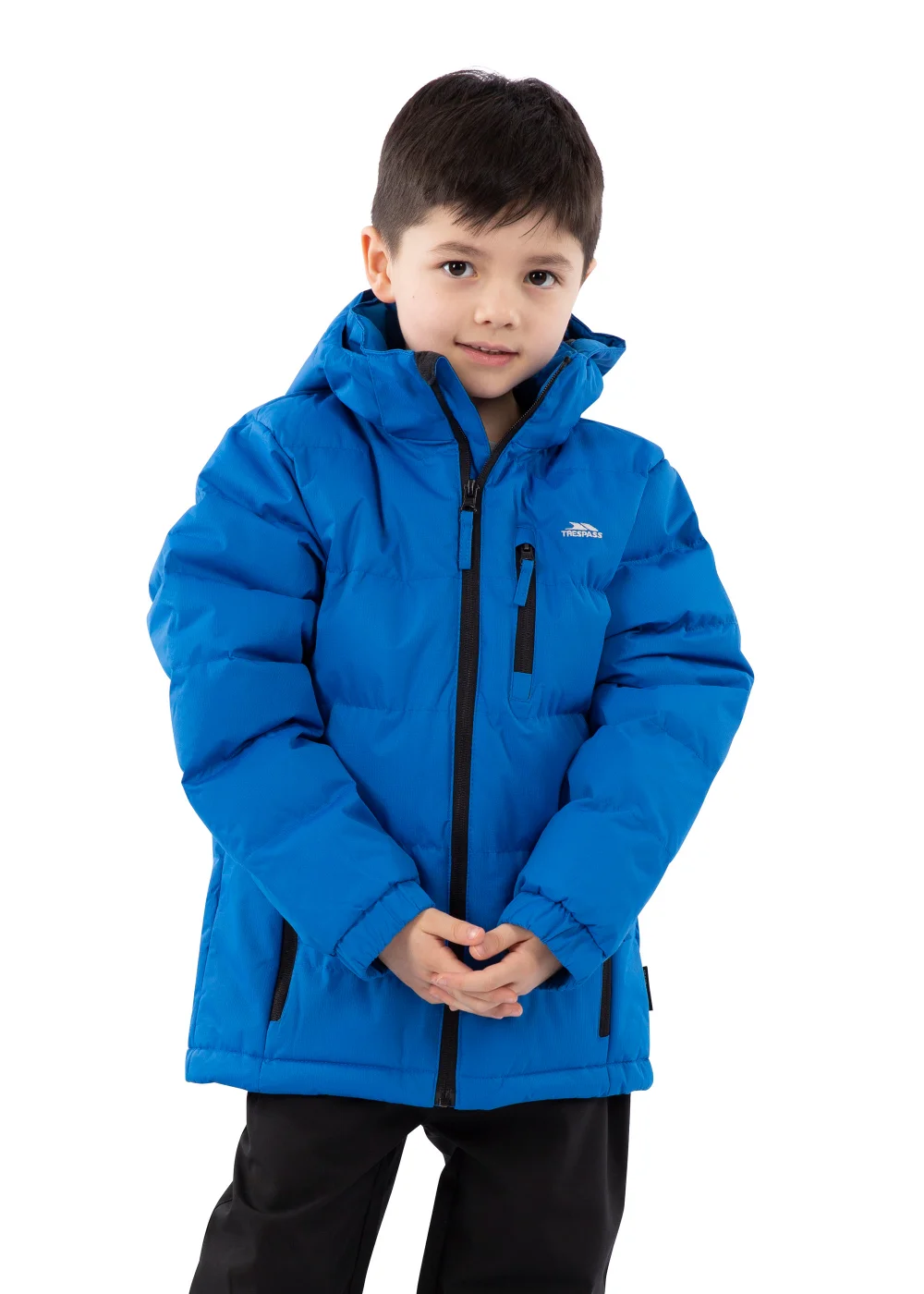 Boys Trespass Blue Tuff Waterproof Jacket (2-12yrs) - 2-3 Yrs Image 1