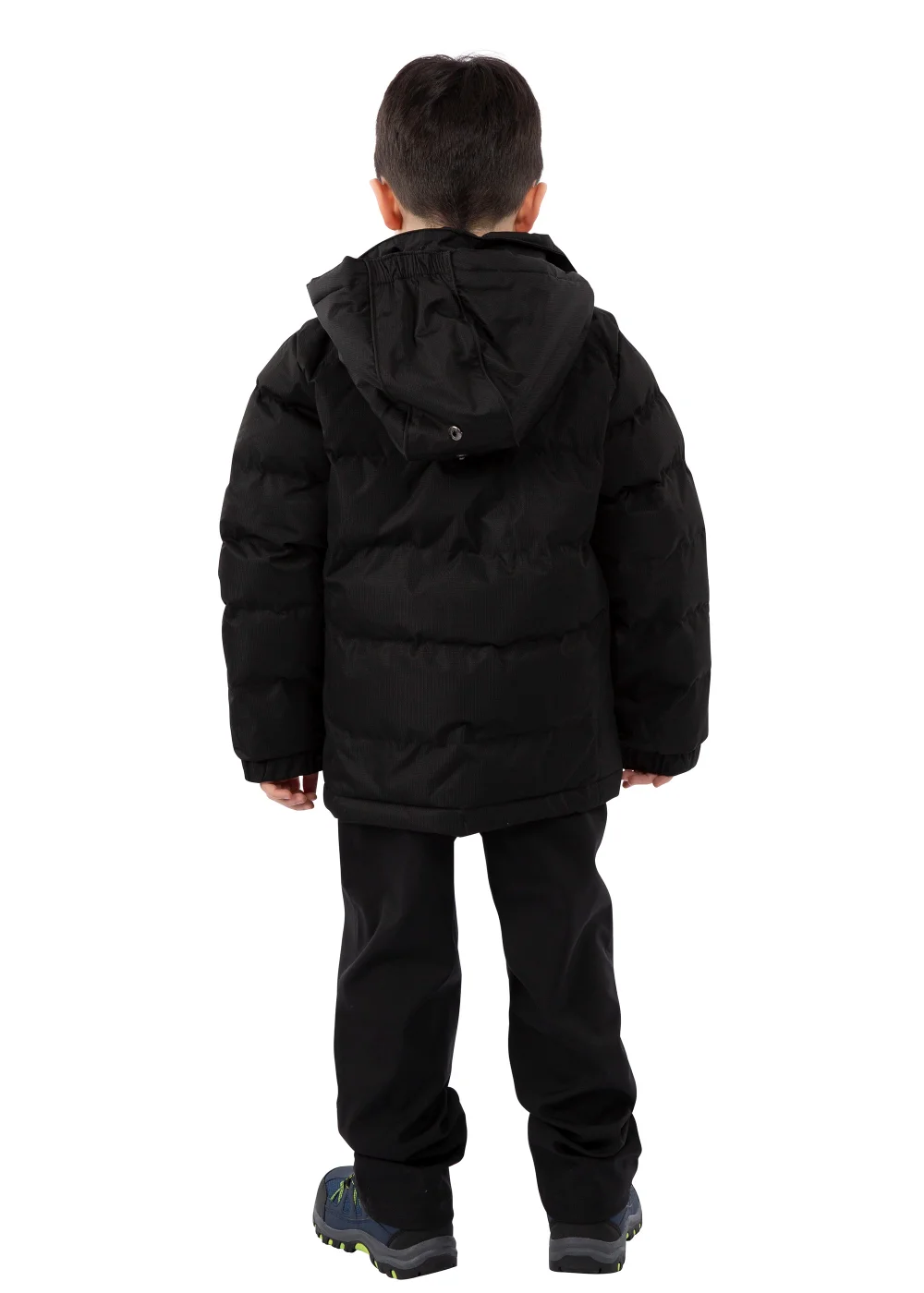 Boys Trespass Black Tuff Waterproof Jacket (2-12yrs) - 2-3 Yrs Image 4