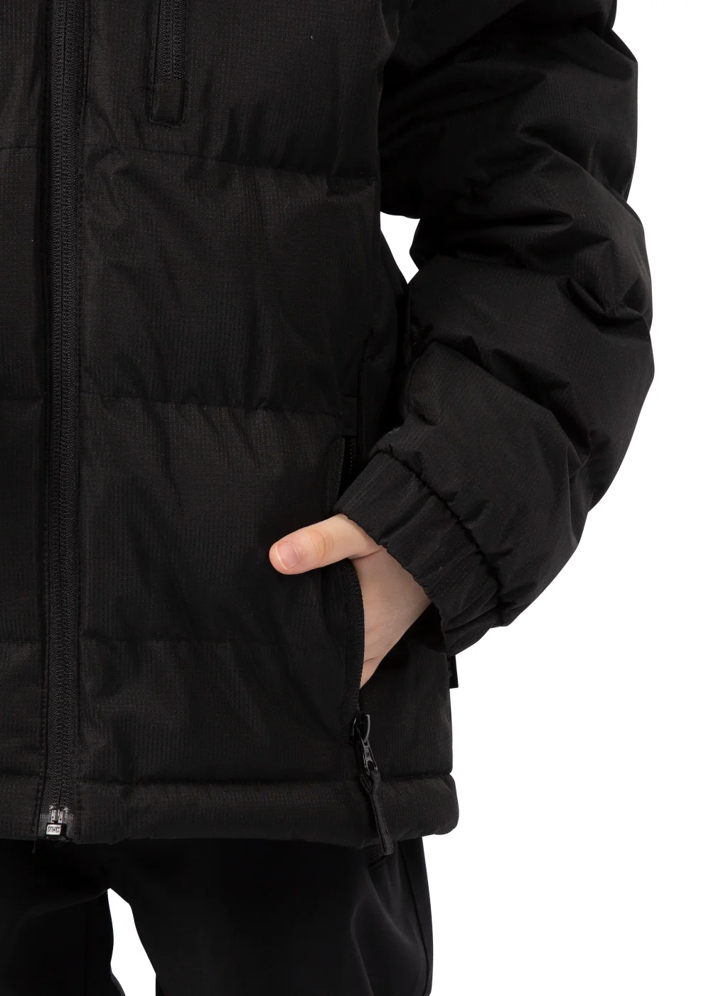 Boys Trespass Black Tuff Waterproof Jacket (2-12yrs) - 2-3 Yrs Image 3