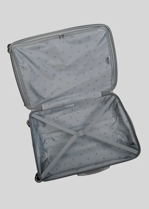 IT Luggage Grey Quilted Suitcase - Cabin Image 3
