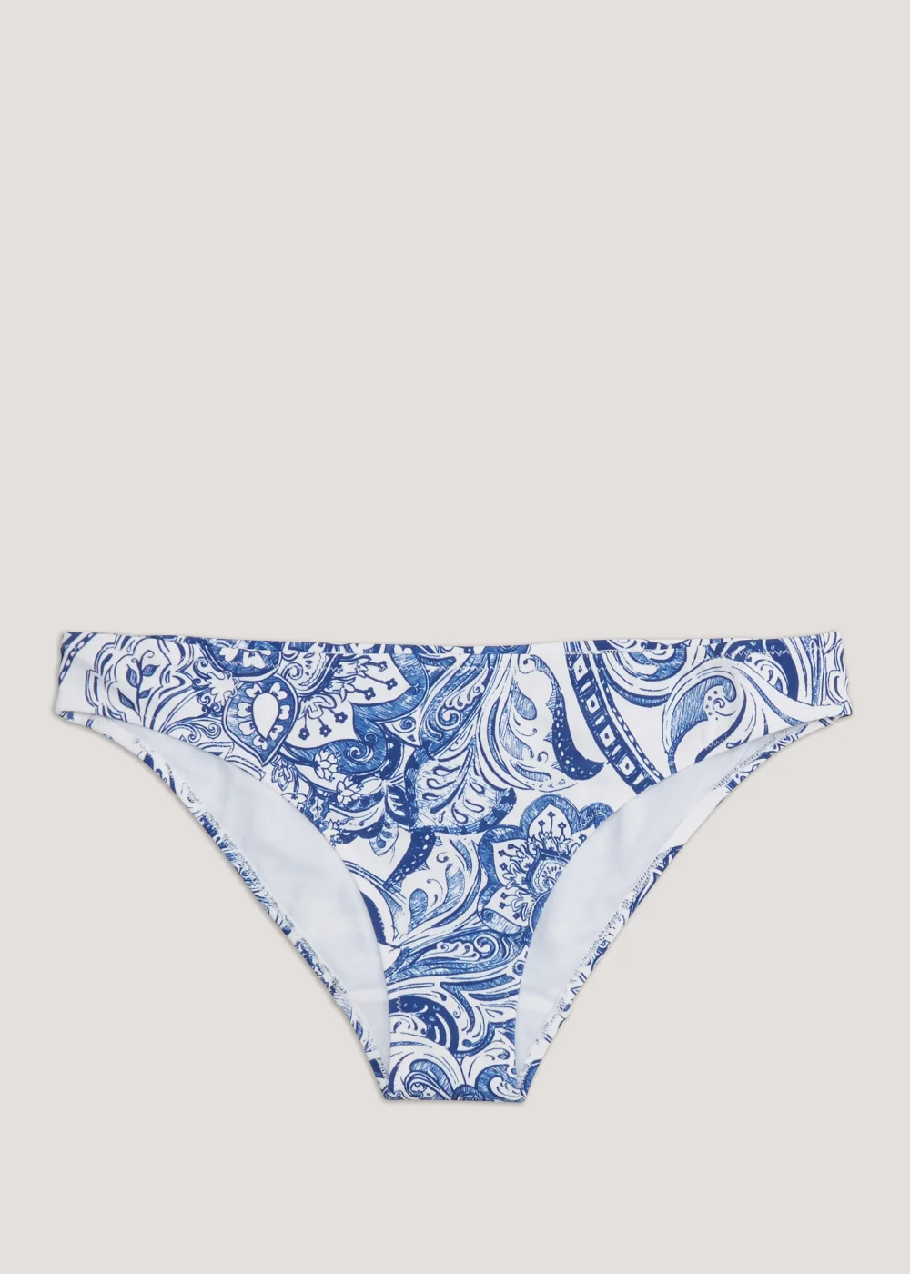 Blue Paisley Mini Bikini Bottoms - 6 Image 2