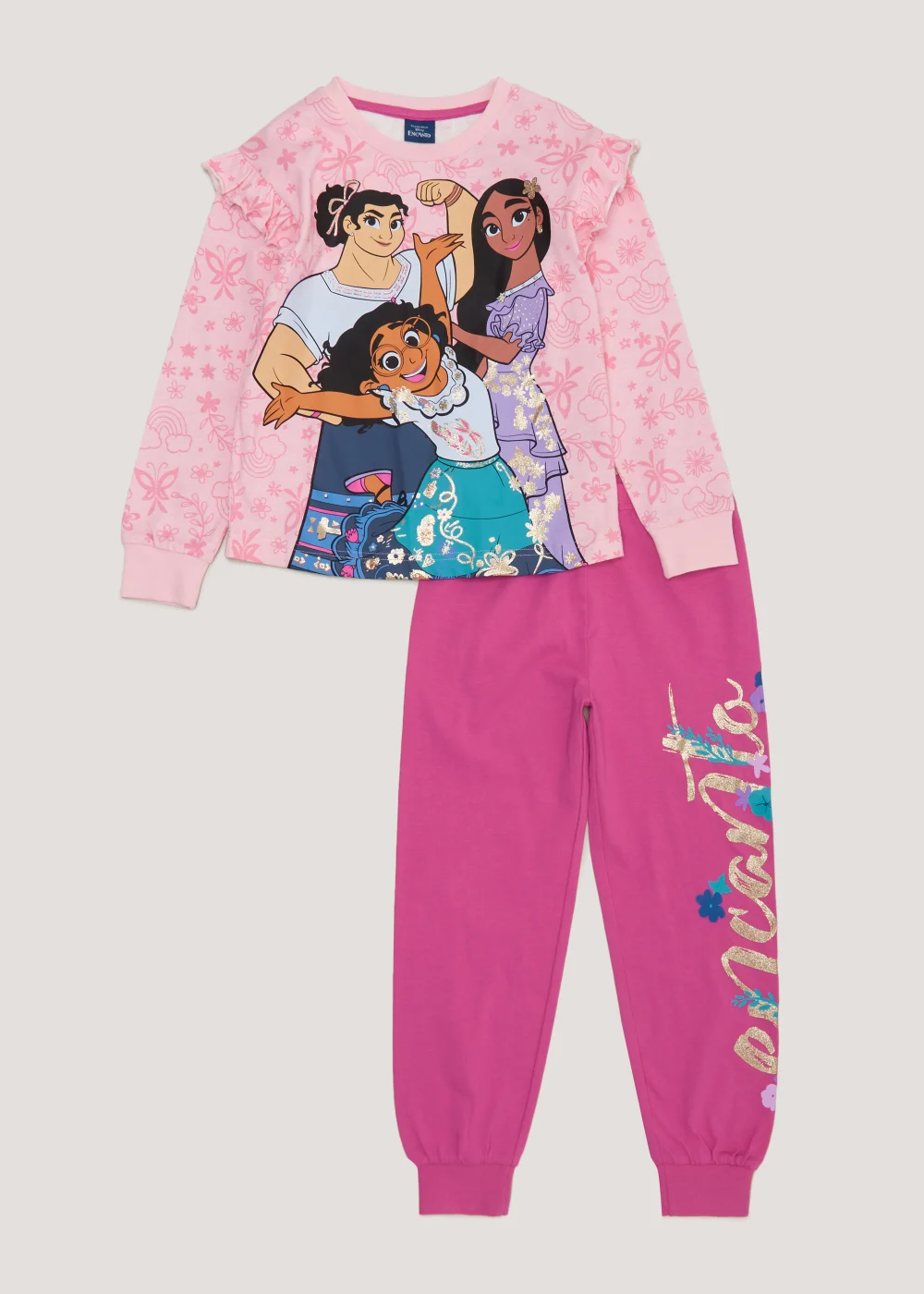 Girls Pink Disney Encanto Pyjama Set (2-9yrs) - Age 2 - 3 Years Image 1
