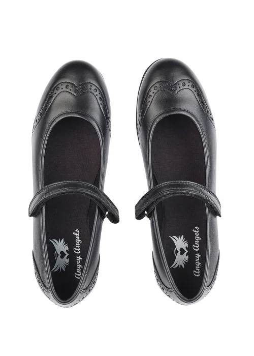 Start-Rite Black Impress Leather School Shoes (Standard Fit) - 1.5 M Image 2