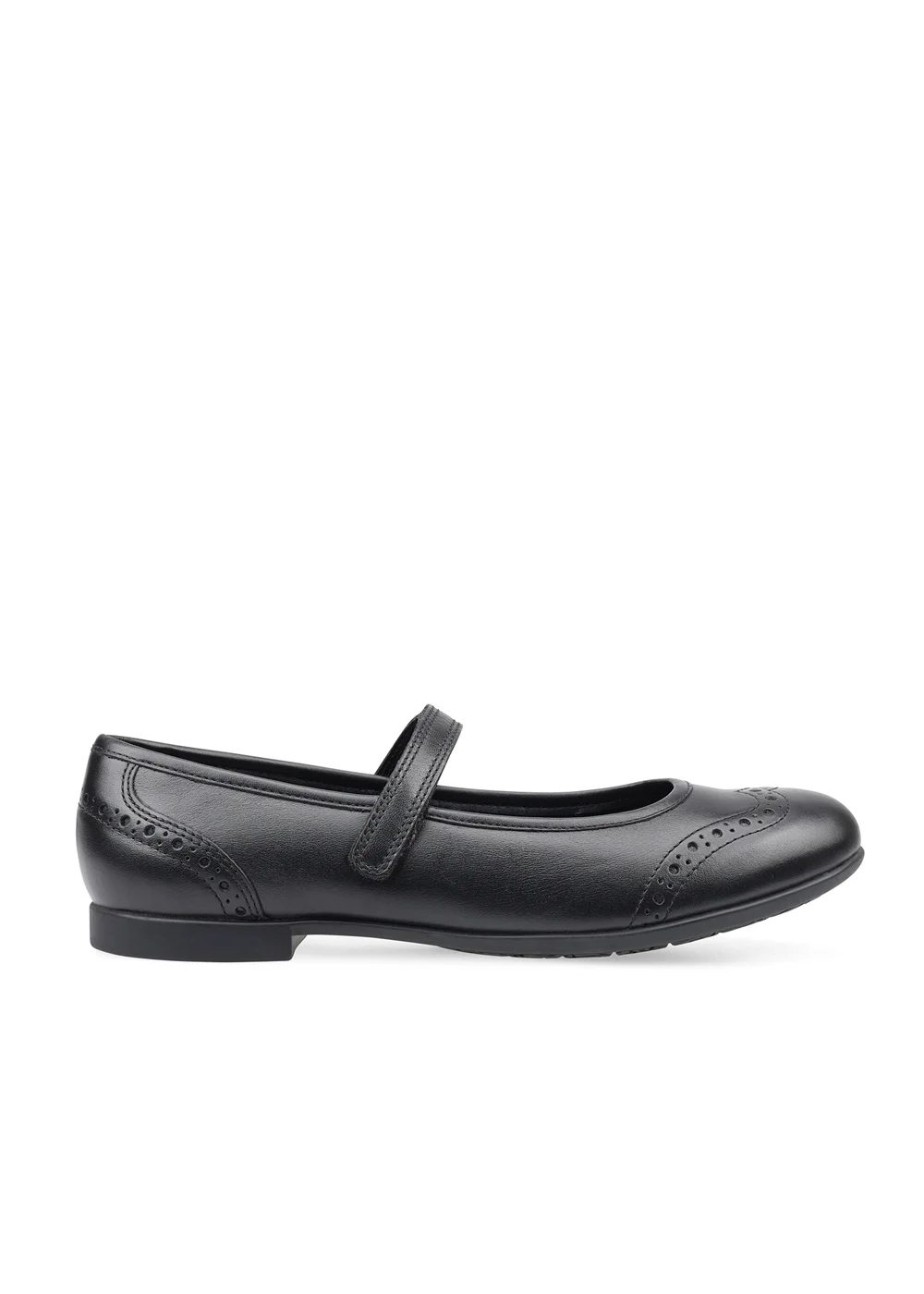 Start-Rite Black Impress Leather School Shoes (Standard Fit) - 1.5 M Image 1