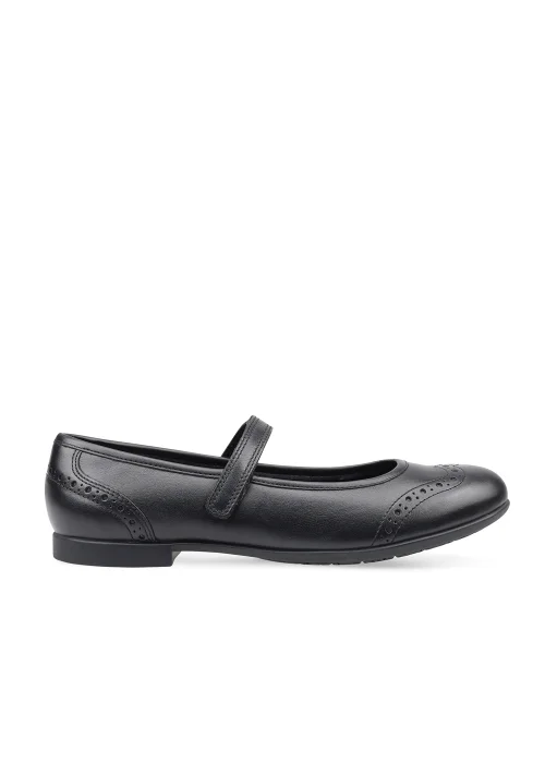 Start-Rite Black Impress Leather School Shoes (Standard Fit) - 1.5 M Image 1