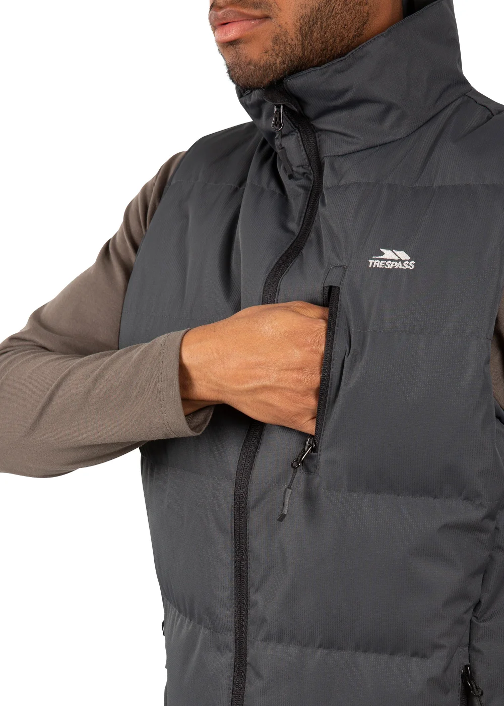 Trespass Dark Grey Clasp Gilet - M Image 2