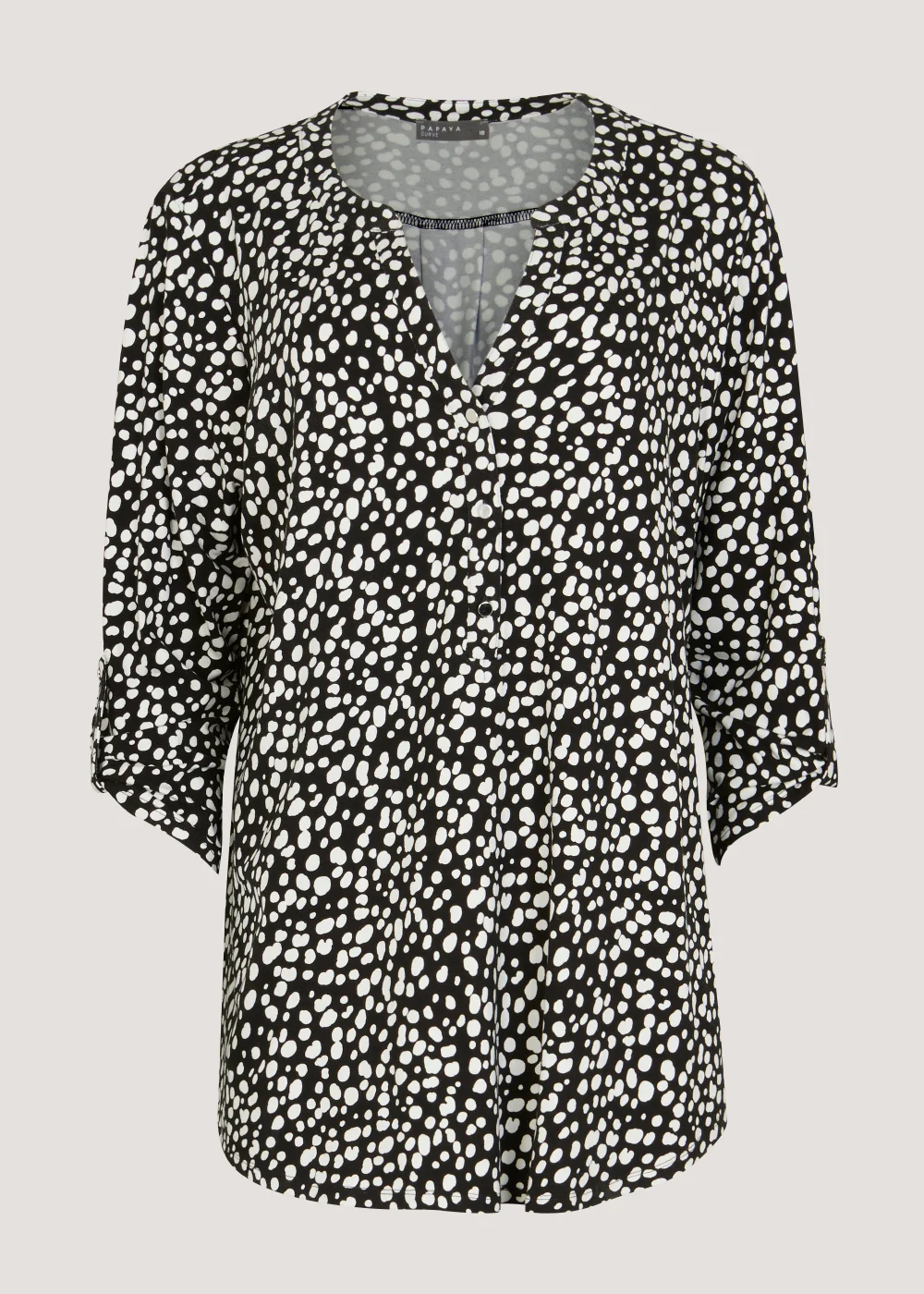 Papaya Curve Black Spot Button Up Blouse - Size 18 Image 5