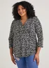 Papaya Curve Black Spot Button Up Blouse - Size 18 Image 1