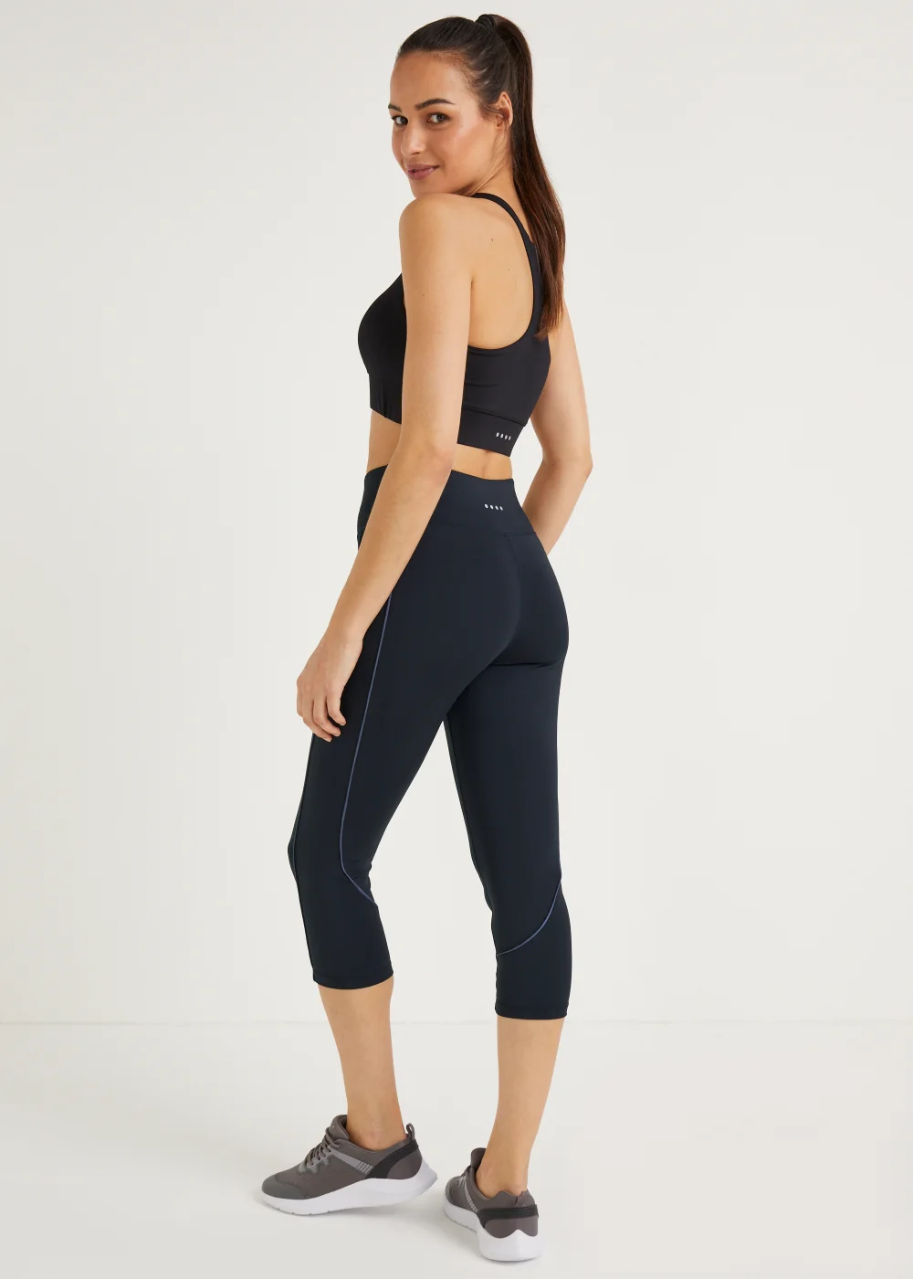 Souluxe Navy Capri Sports Leggings - 8 Image 2