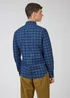 Ben Sherman Indigo Gingham 100% Cotton Regular Fit Shirt - Medium Image 4
