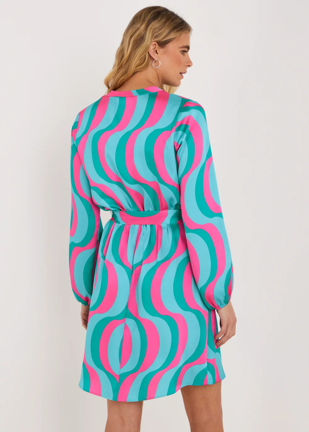 Be Beau Multicoloured Swirl Satin Shirt - 6 Image 4