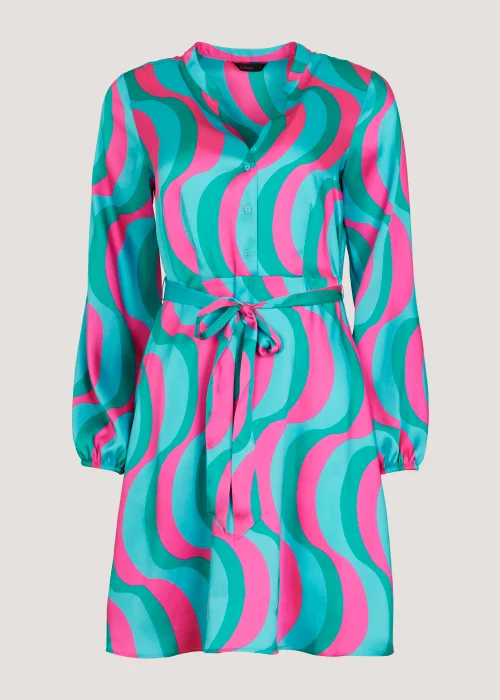 Be Beau Multicoloured Swirl Satin Shirt - 6 Image 3