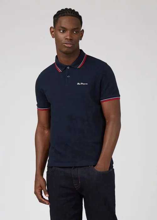 Ben Sherman Dark Navy Signature Polo Shirt - Small Image 2