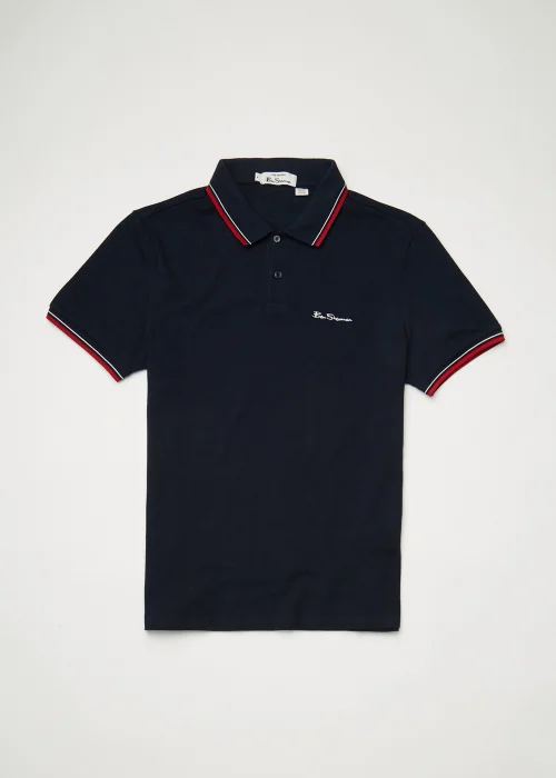 Ben Sherman Dark Navy Signature Polo Shirt - Small Image 3