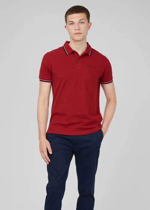 Ben Sherman Red Signature Polo Shirt - Small Image 2