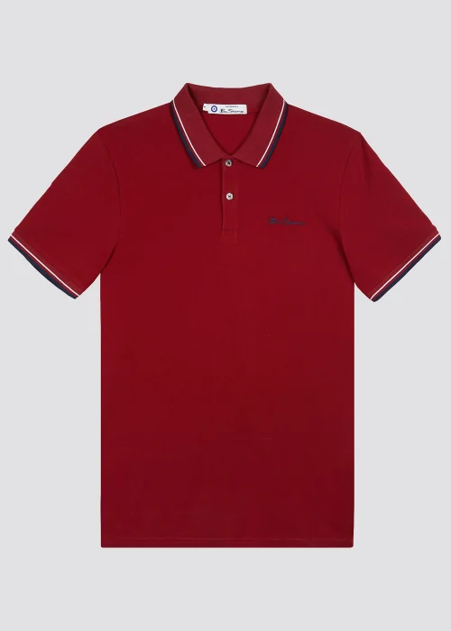 Ben Sherman Red Signature Polo Shirt - Small Image 4
