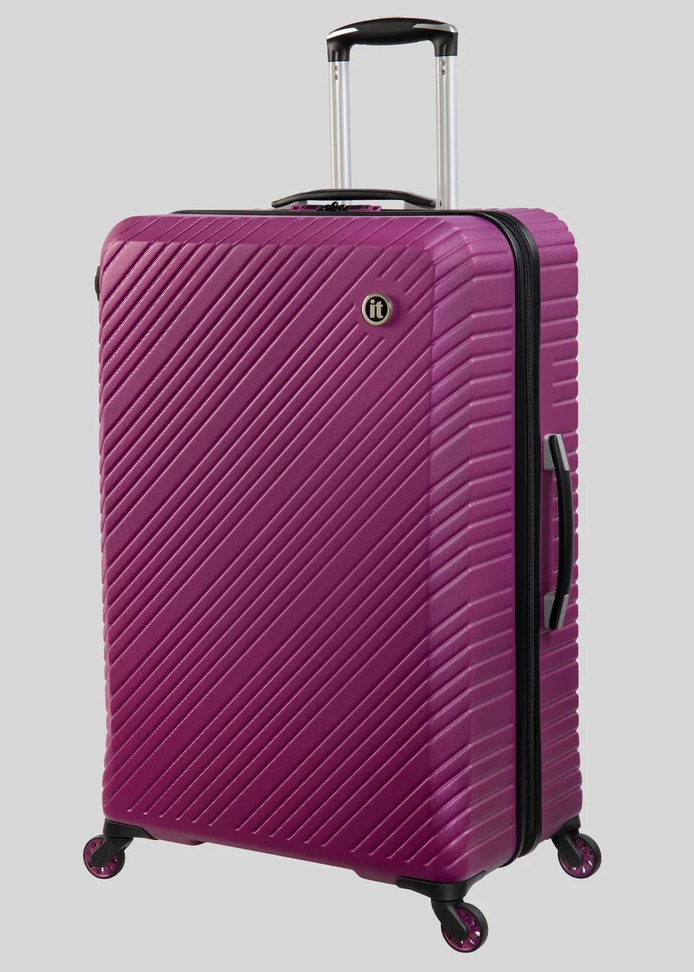 IT Luggage Purple Hard Shell Suitcase - Cabin Image 2