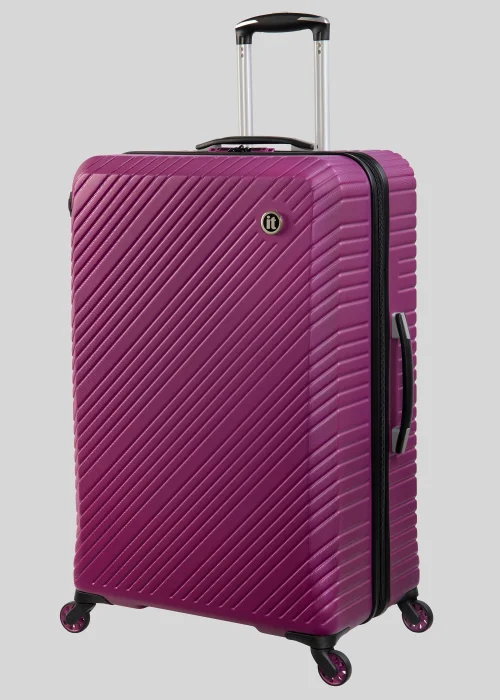IT Luggage Purple Hard Shell Suitcase - Cabin Image 2