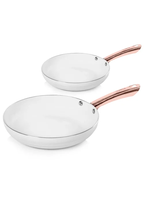 Tower 2 Piece White Frying Pan (24cm/28cm) Image 1