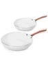 Tower 2 Piece White Frying Pan (24cm/28cm) Image 1