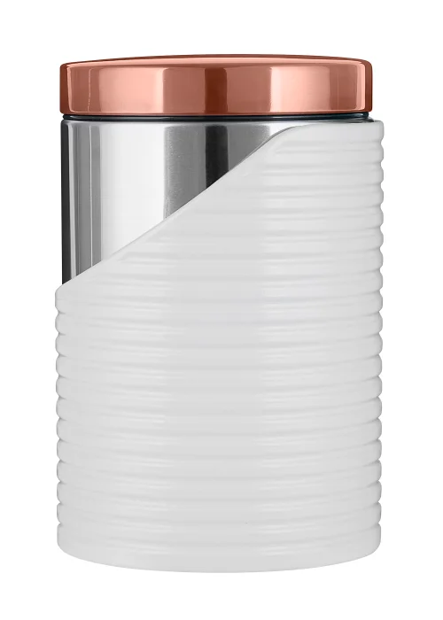 Tower Set of 3 White Canisters (12cm x 12cm x 17cm) Image 4