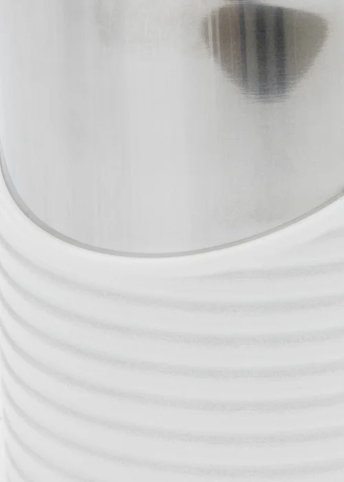 Tower Set of 3 White Canisters (12cm x 12cm x 17cm) Image 2