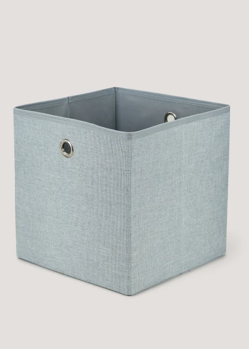 Grey Foldable Storage Box (27cm x 27cm x 27cm) Image 2