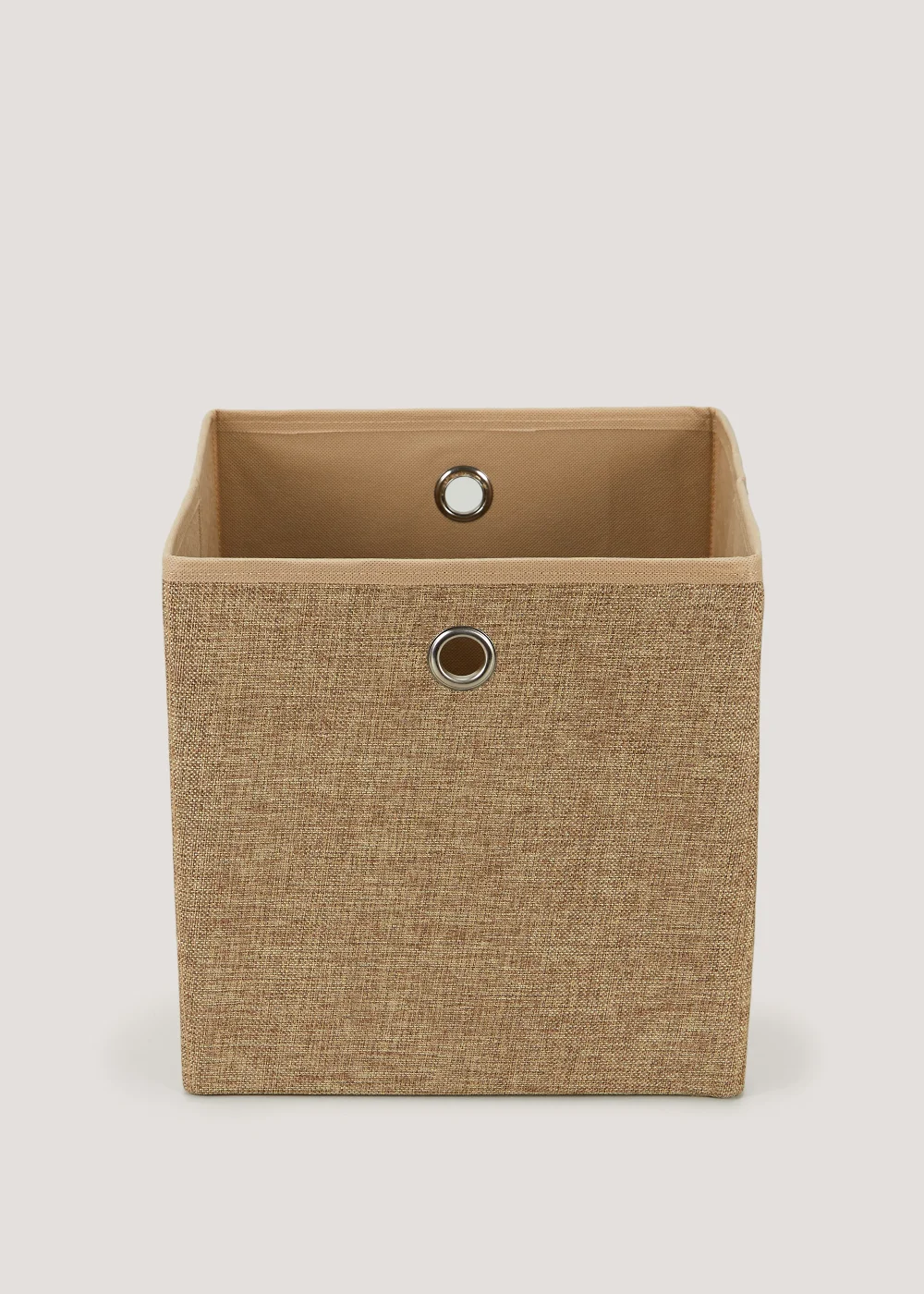 Taupe Foldable Storage Box (27cm x 27cm x 27cm) Image 1