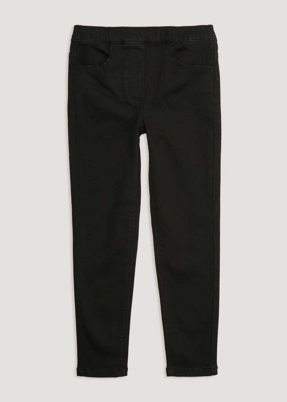 Girls Black Skinny Jeggings (4-13yrs) - 8 Yrs Image 1
