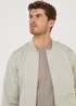 Light Grey Lightweight Bomber Jacket - S Image 3
