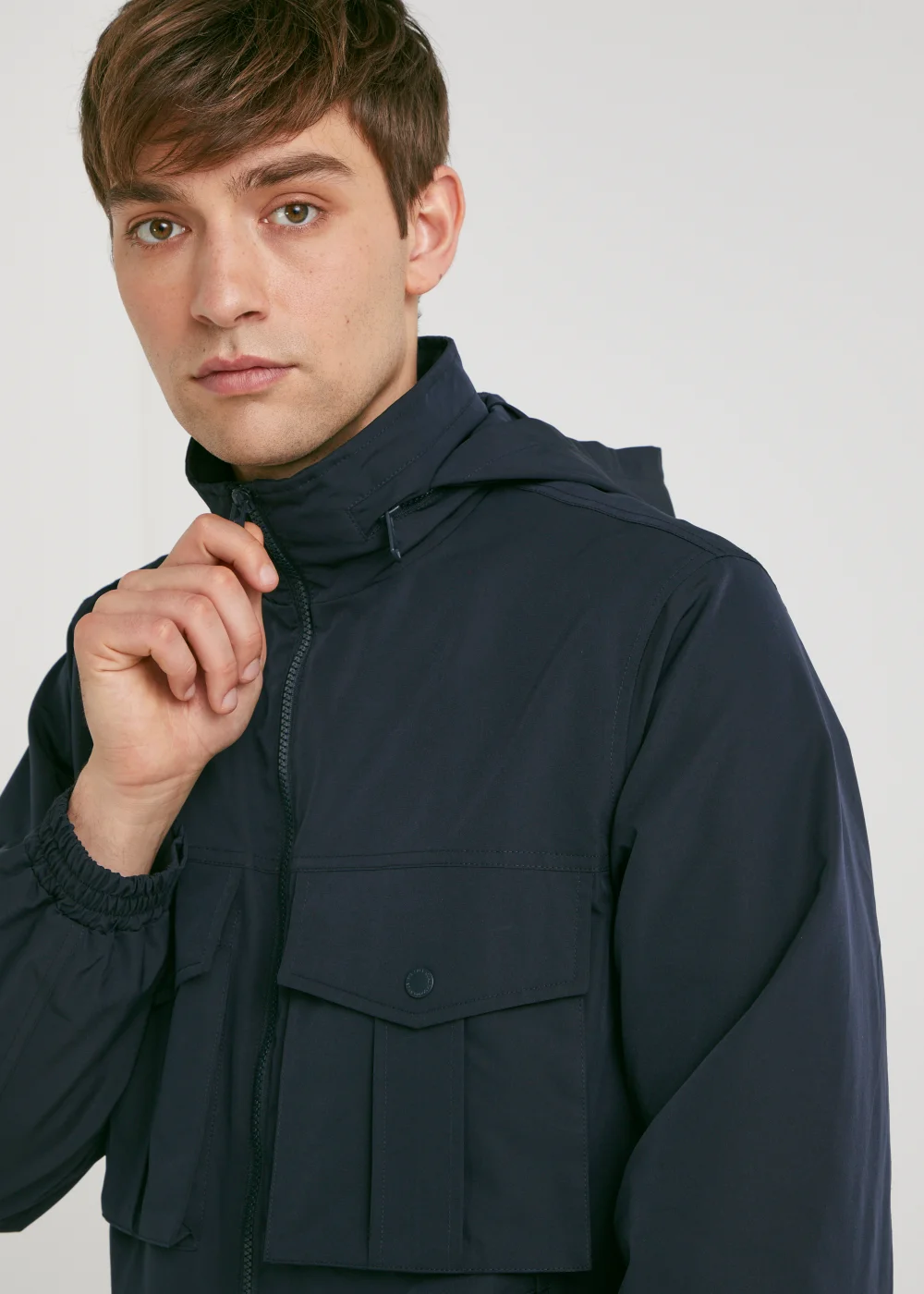 Navy Utility Jacket - S Image 3