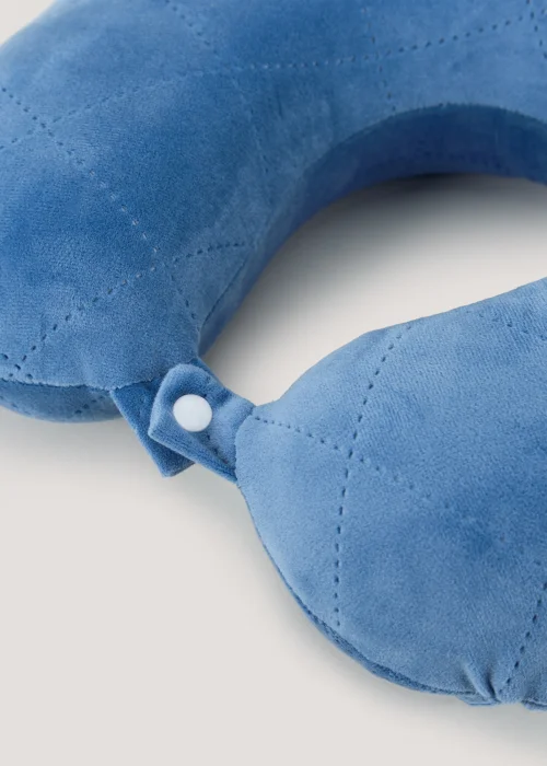 Blue Travel Pillow (33cm x 28cm) Image 2