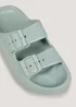 Khaki Chunky Double Buckle Sliders - Small Image 2