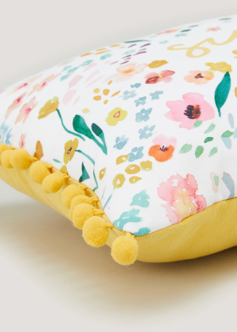 Floral Sunshine Slogan Cushion (30cm x 50cm) Image 3