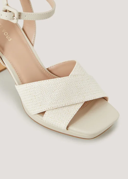Et Vous Cream Platform Heels - Size 3 Image 2