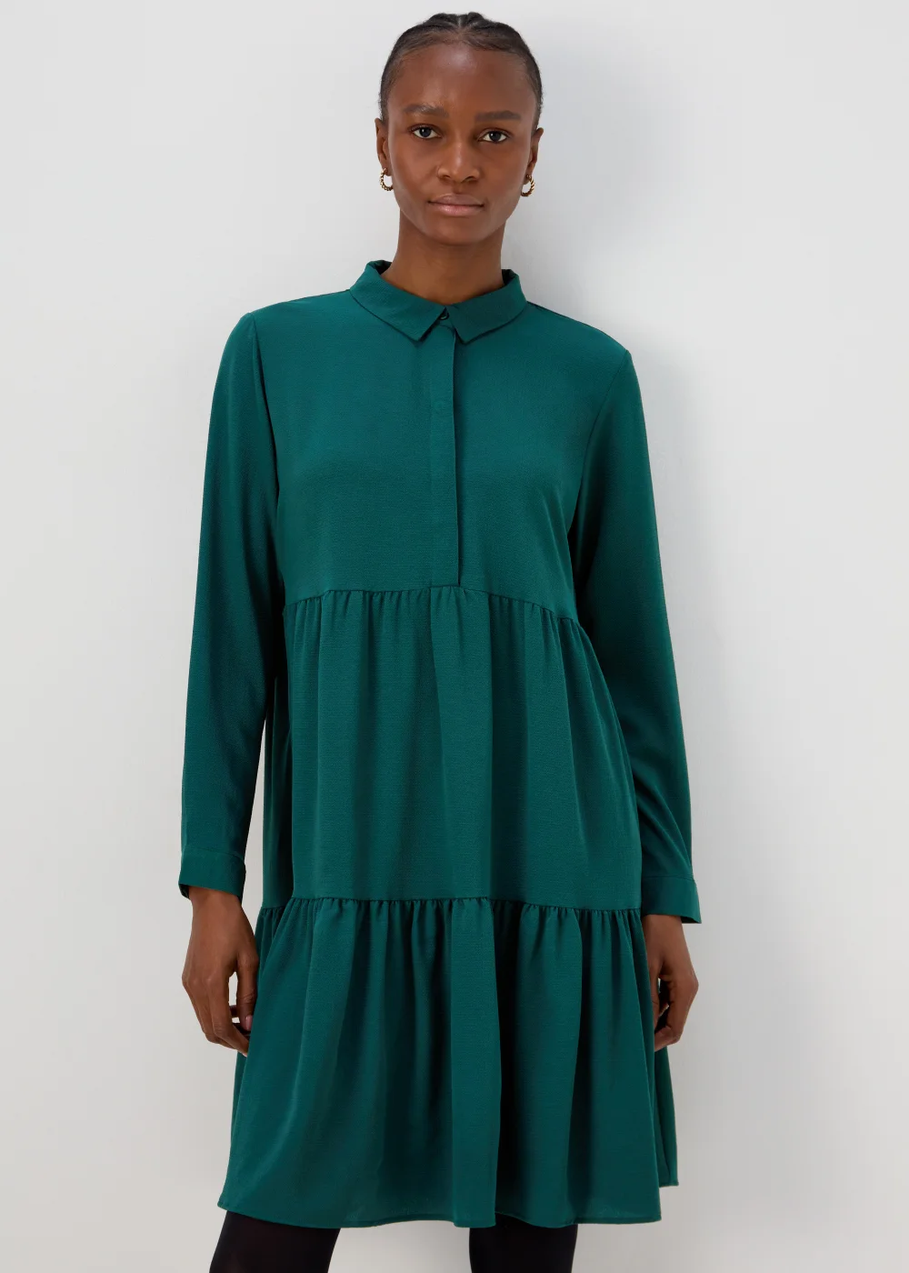 JDY Piper Green Shirt Dress - 8 Image 1