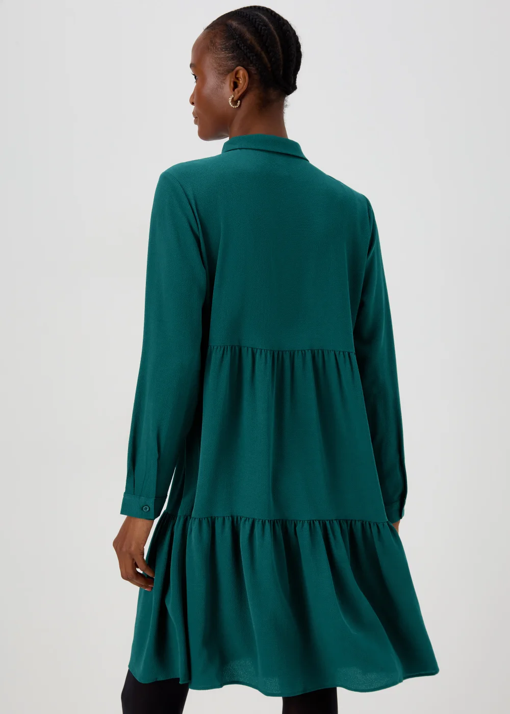 JDY Piper Green Shirt Dress - 8 Image 2