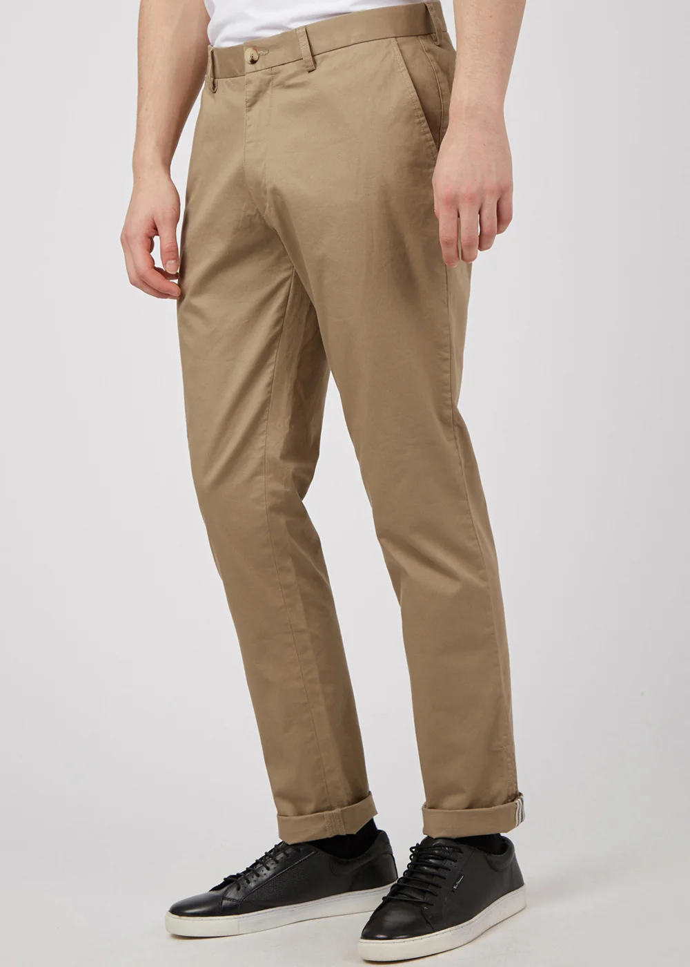 Ben Sherman Stone Signature Stretch Slim Fit Chinos - 30 Waist Short Image 1